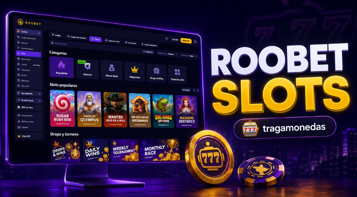 Tragamonedas y Roobet slots disponibles